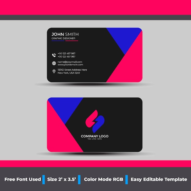 Tarjeta de visita creativa simple