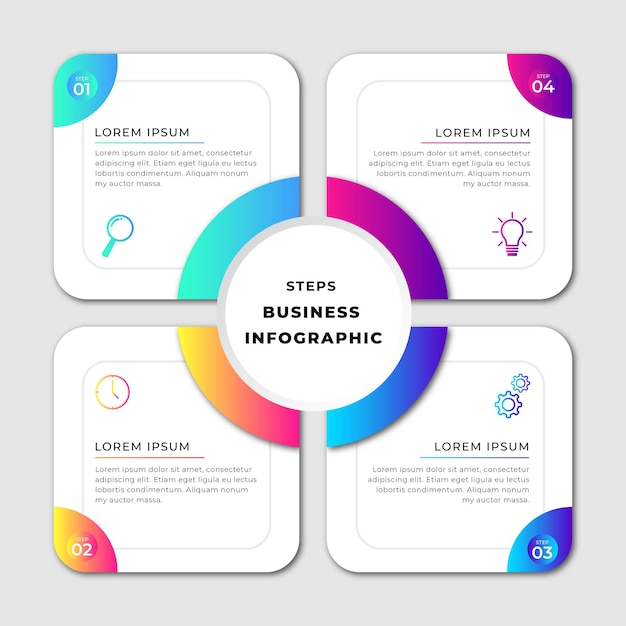 Tarjeta de visita creativa Vector Premium