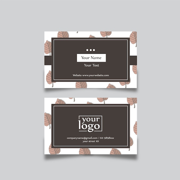Tarjeta de visita Diseño natural