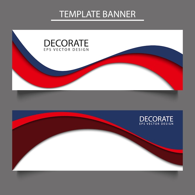 Tarjeta de visita con un diseño rojo y azul