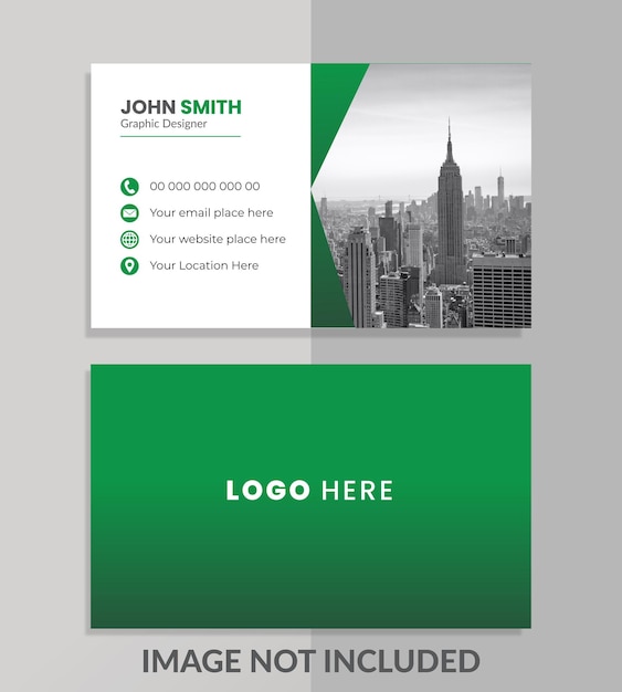 Una tarjeta de visita para una empresa llamada john smith.