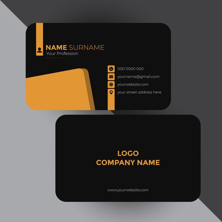 Una tarjeta de visita para una empresa llamada logo.