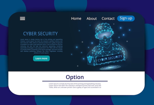 Tarjeta de visita Imagen abstracta del concepto de seguridad cibernética Ilustra la idea de la seguridad cibernética