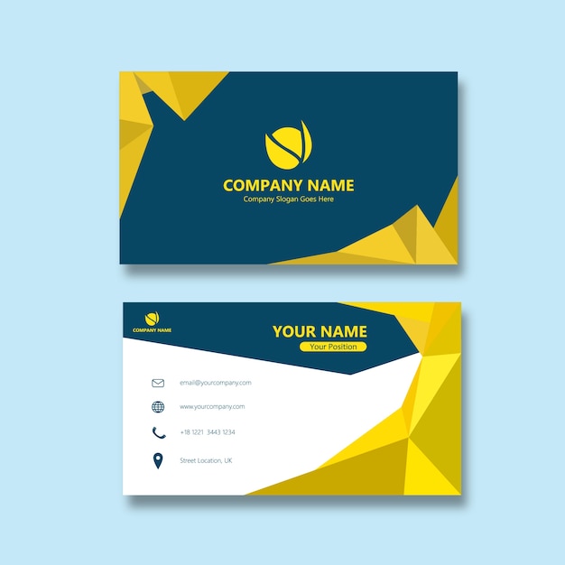 Tarjeta de visita Low Poly