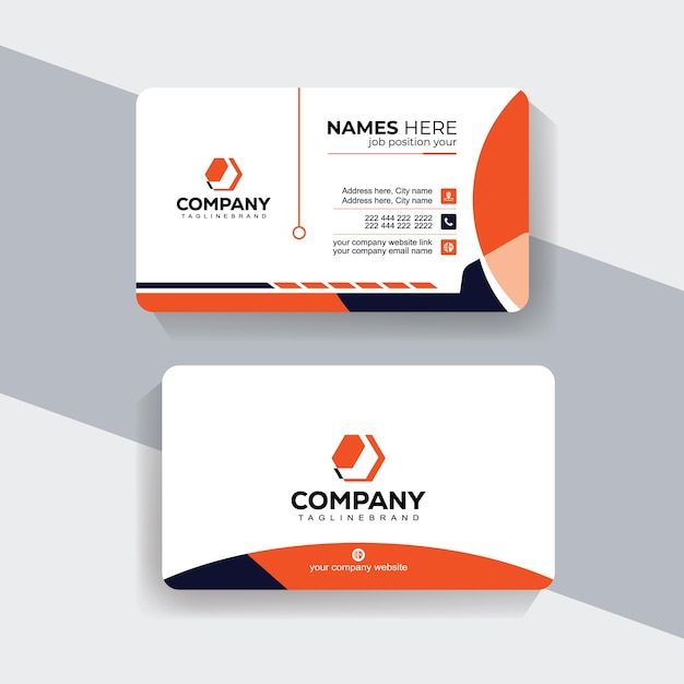 Tarjeta de visita minimalista creativa Amplificador limpio Diseño elegante