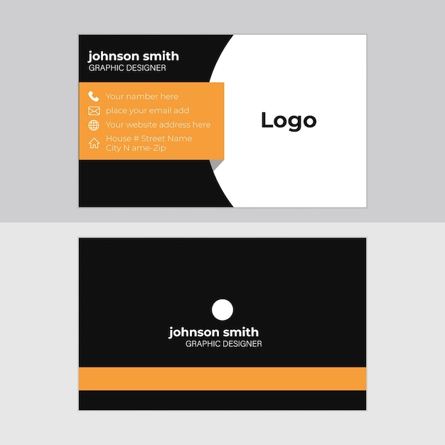 Tarjeta de visita moderna para el diseñador gráfico