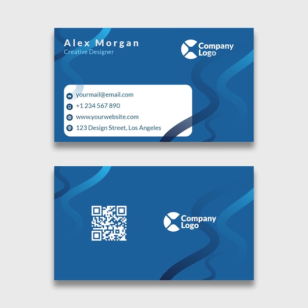 Tarjeta de visita profesional para el diseñador creativo