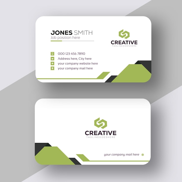Tarjeta de visita profesional y maqueta