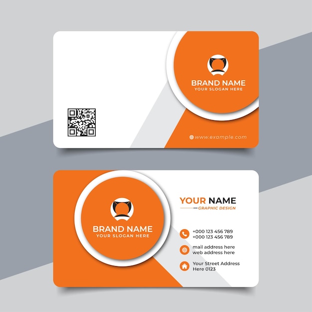 Tarjeta de visita profesional moderna creativa Diseño de vectores premium
