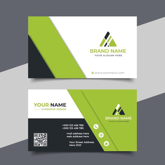 Tarjeta de visita profesional moderna creativa Diseño de vectores premium