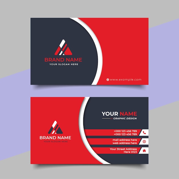 Tarjeta de visita profesional moderna creativa Diseño de vectores premium