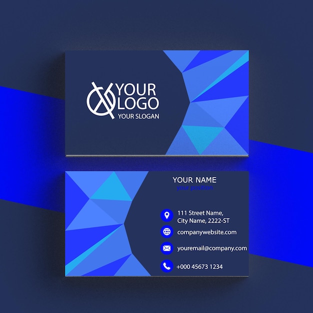 Tarjeta de visita profesional única de lujo.