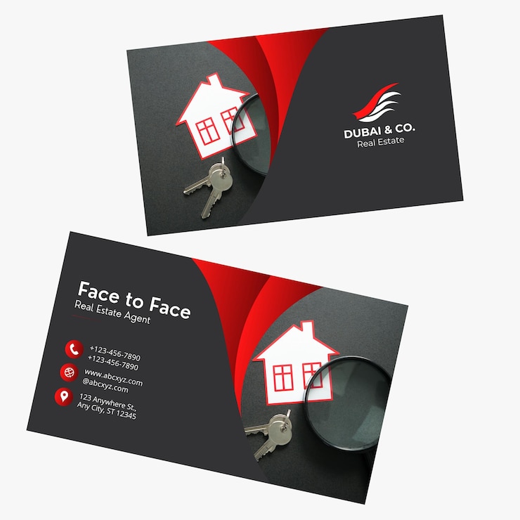 Tarjeta de visita vectorial Tarjetas de visita de nuevo diseño
