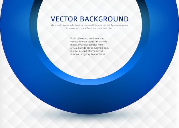 Vector tarjeta de visitaplantilla3dbluecircle