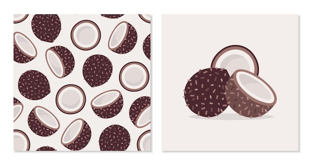 Las tarjetas de coco son lindas.