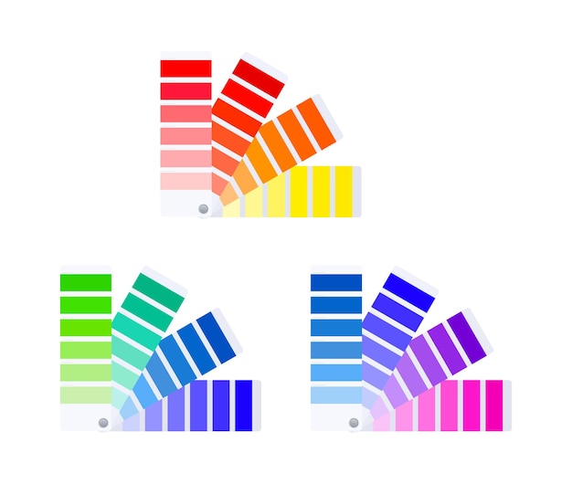 Tarjetas de combinación de colores Guía de colores con paleta de muestras de pintura