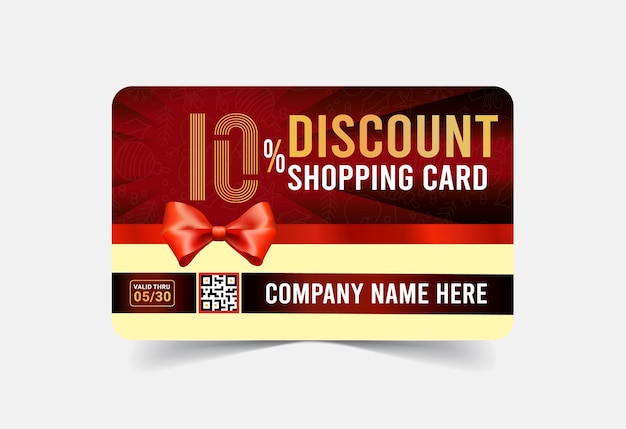 Tarjetas de descuento del 10 por ciento de compras tarjetas de vales con tarjeta de descuento especial tarjeta de ventas especial