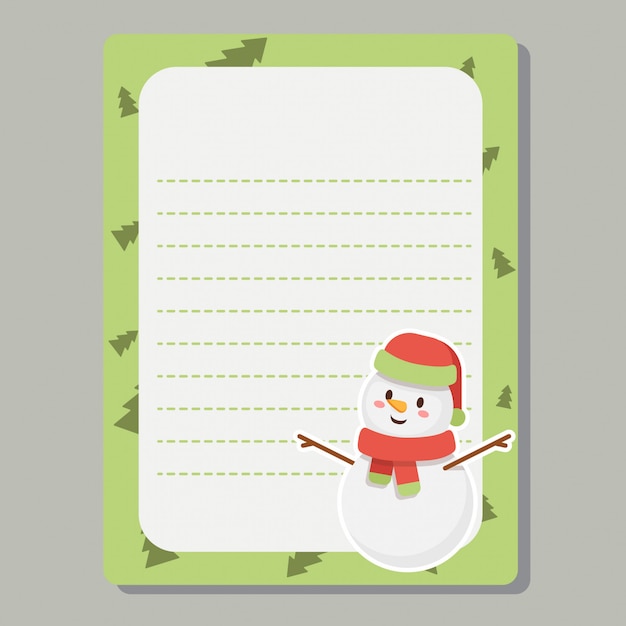 Vector tarjetas de diario de navidad, notas
