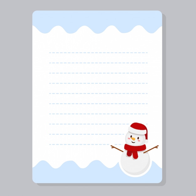 Tarjetas de diario de navidad, notas