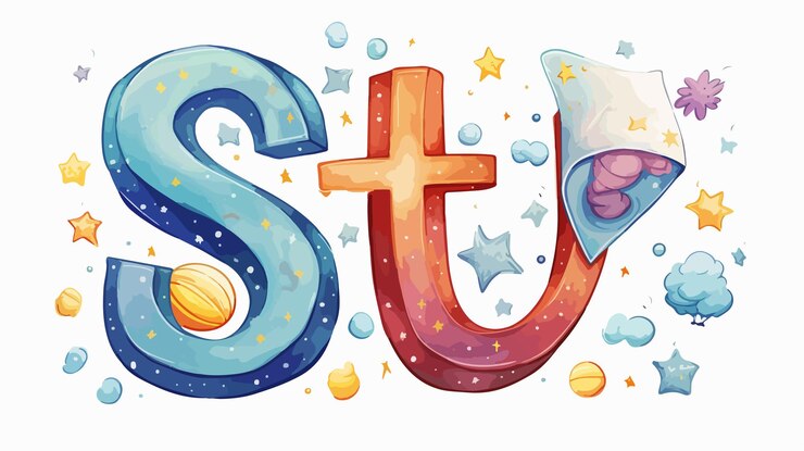 Vector tarjetas educativas con la letra s en forma de stock ilustración de dibujos animados vectoriales