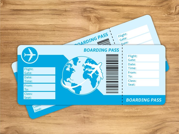 Tarjetas de embarque de las compañías aéreas