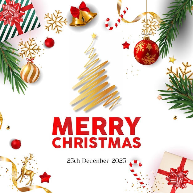 Tarjetas de felicitación de Navidad con texto Feliz Navidad y feliz año nuevo