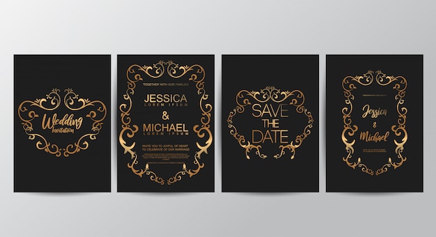 Tarjetas de invitación de boda