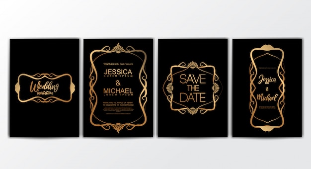 Tarjetas de invitación de boda