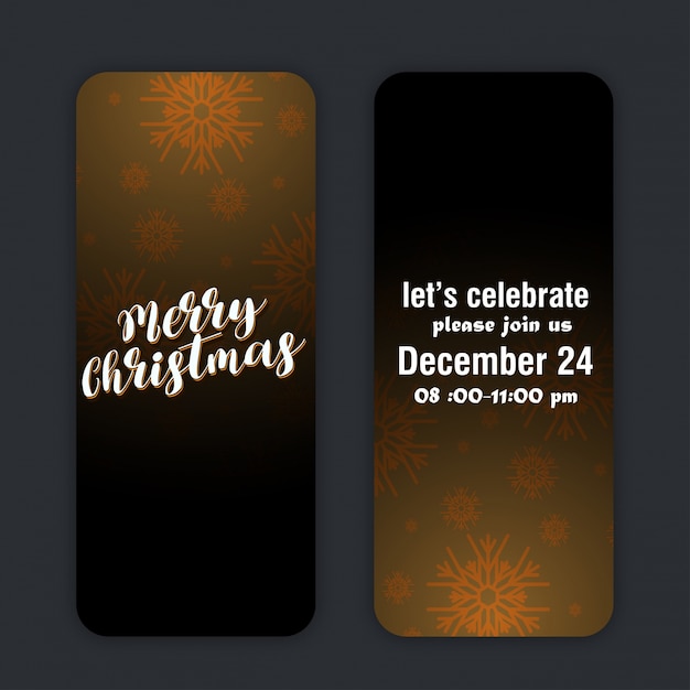 Tarjetas de invitación de Navidad
