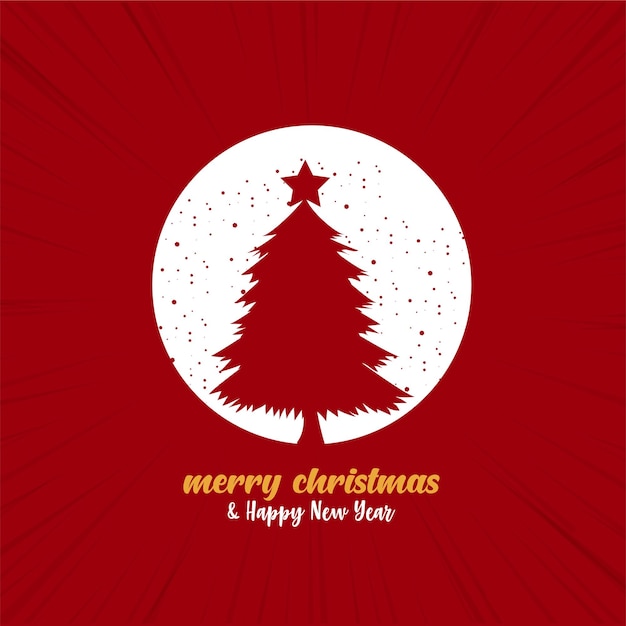 Tarjetas planas de feliz navidad