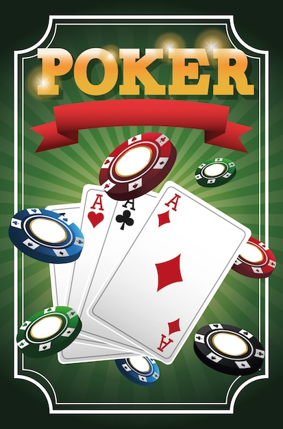 Tarjetas de poker y chips icon