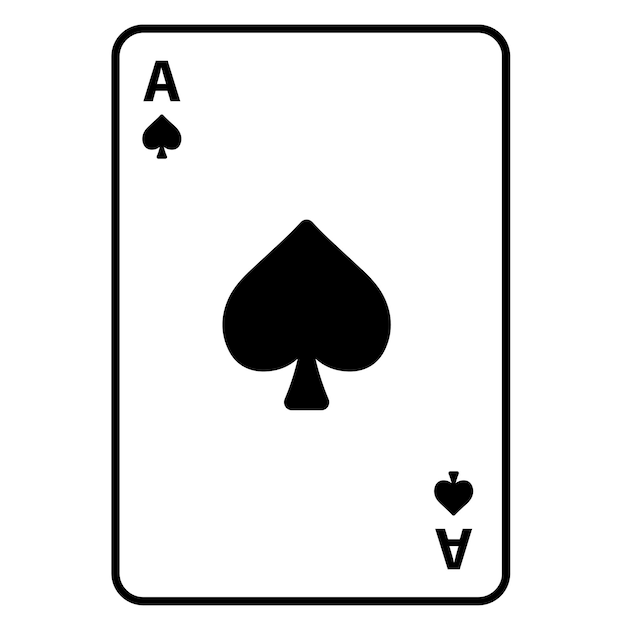 Tarjetas de póquer de blackjack con el icono de los ases