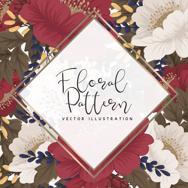 Tarjetas de visita de flores flores rojas