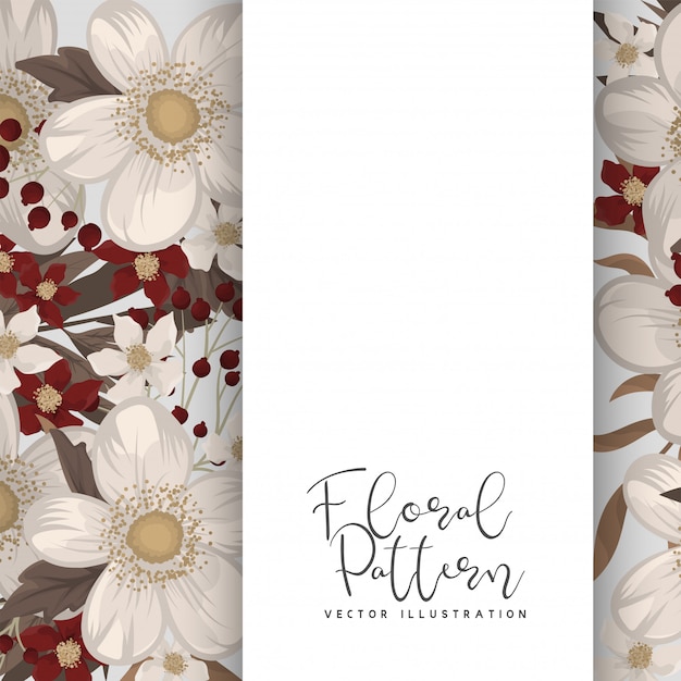 Tarjetas de visita de flores flores rojas