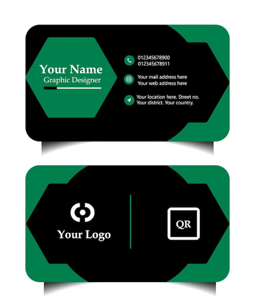 tarjetas de visita con un logotipo que dice su nombre en él