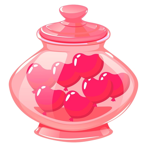 Tarro de cristal con corazones para San Valentin