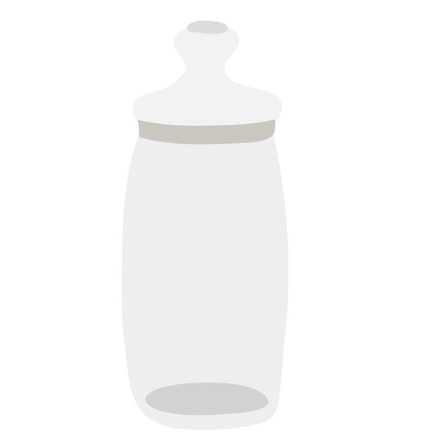 tarro de cristal fondo blanco