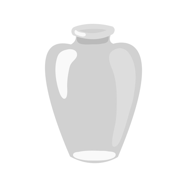 Tarro de cristal vacío. Objeto aislado sobre fondo blanco.