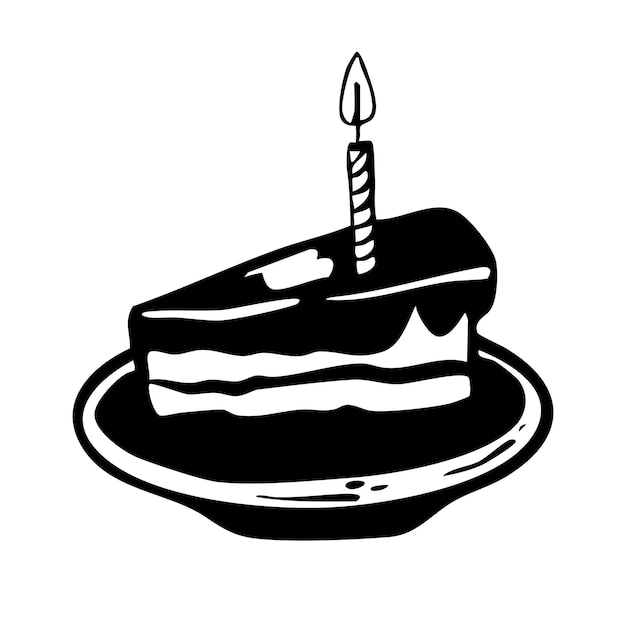 Tarta de cereza de bodas, rebanada, fiesta de cumpleaños, evento, pastel de salud con velas, decoración de crema.