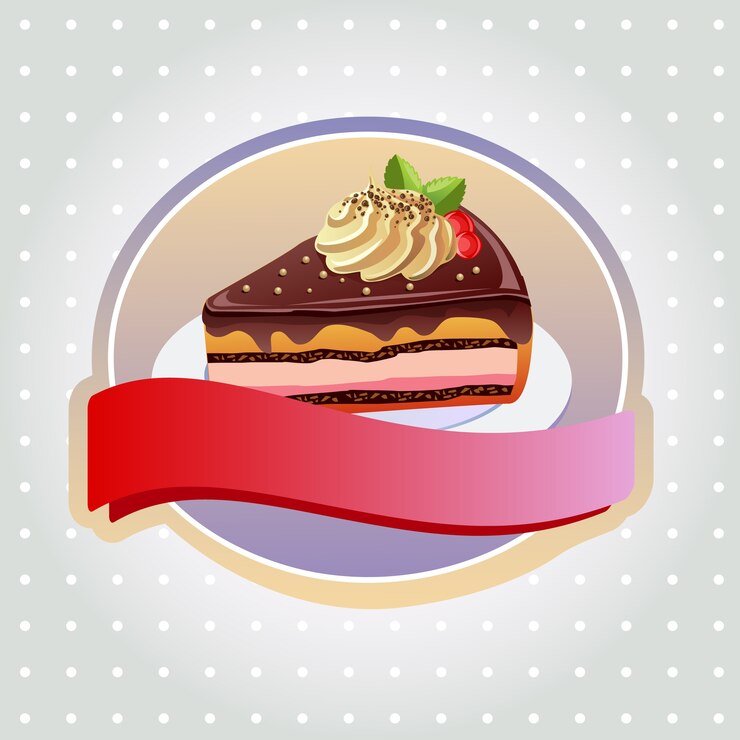 Tarta de chocolate con etiqueta