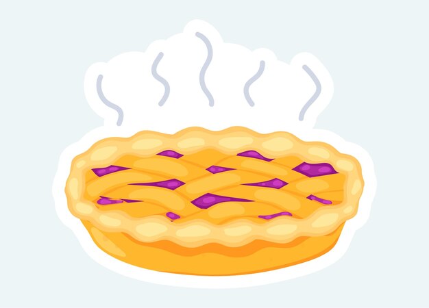 Tarta dulce de frutos del bosque con top trenzado Postres y pasteles