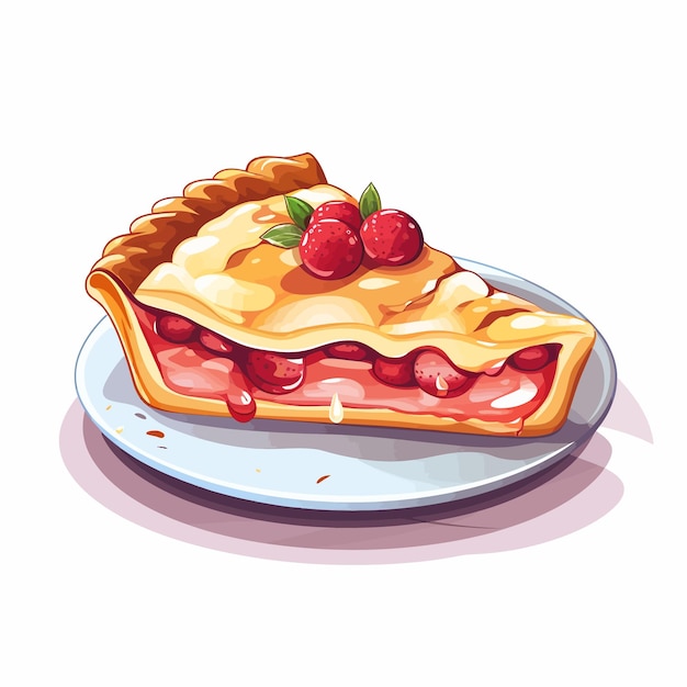 Vector tarta de fresa