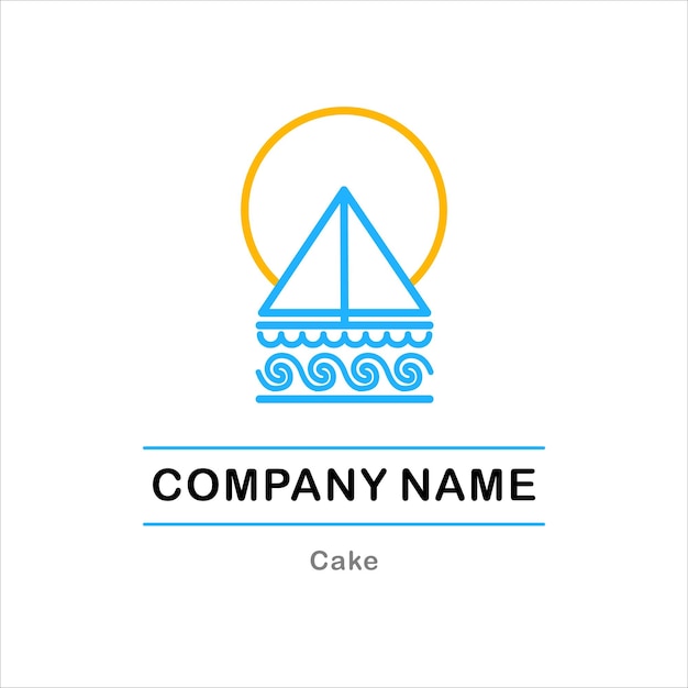 Vector tarta con el logotipo