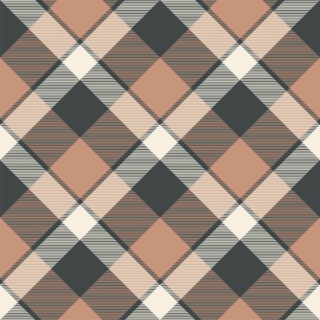 Tartan escocés patrón de cuadros sin costuras vectorial tela de fondo retro color de comprobación vintage textura geométrica cuadrada para impresión textil papel de embalaje diseño de papel tapiz de tarjeta de regalo