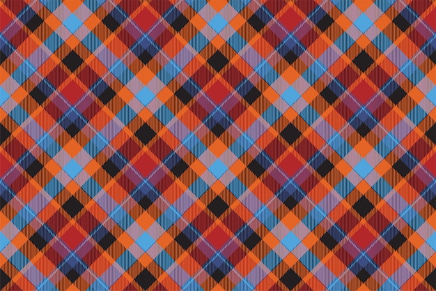 Tartán escocés patrón de cuadros sin fisuras. Tela de fondo retro. Cuadros de cuadros vintage de color geométrico.