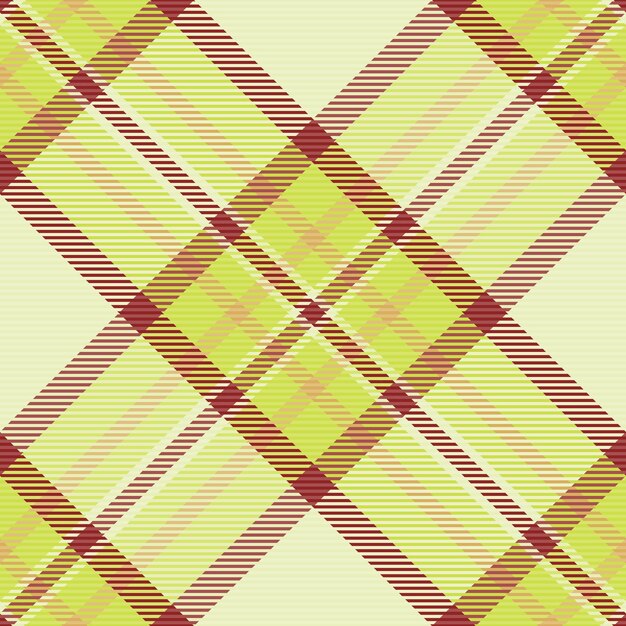 Vector tartan de tela de patrón búfalo vector textil de fondo encantador textura de chequeo elemental sin costuras a cuadros en colores claros y limones