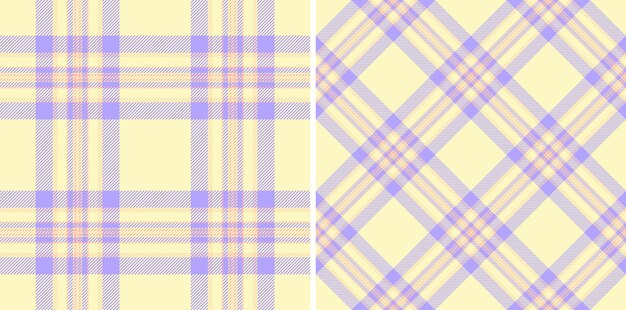 Tartan de textura a cuadros de tela vectorial sin costuras con un patrón de control textil de fondo