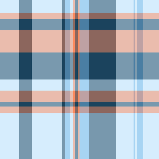 Tartán vectorial de patrón de tela de textura a cuadros con un fondo transparente textil a cuadros en colores cian y claros
