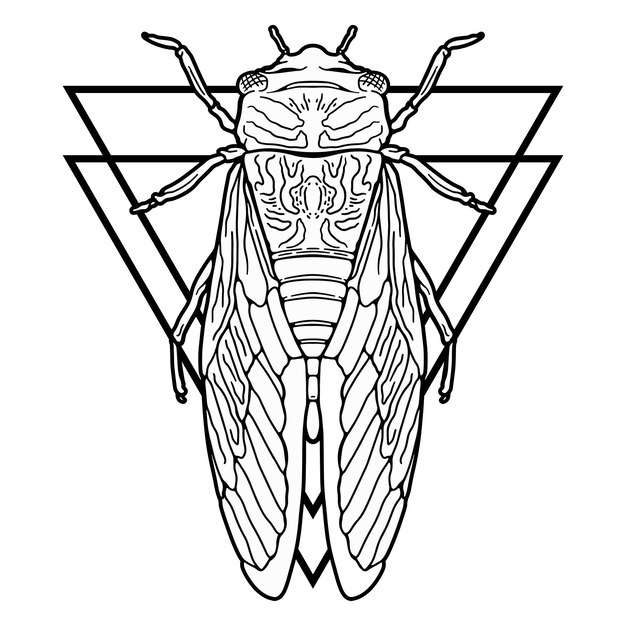Tatuaje de cigarra