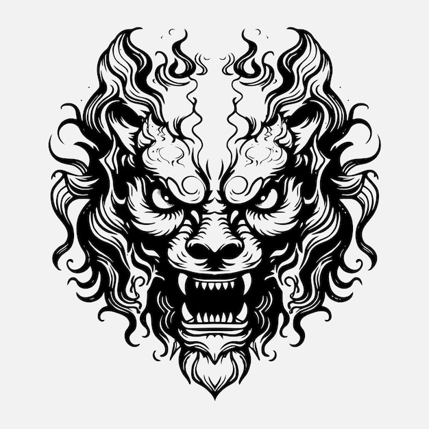 Tatuaje de cráneo tribal